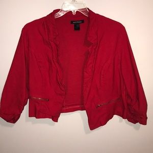 Fire Red Crop Jacket ❤️